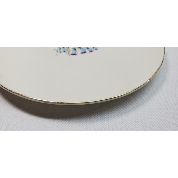 3 Edwin Knowles China Blue Bells Saucers - Picture 4 of 12